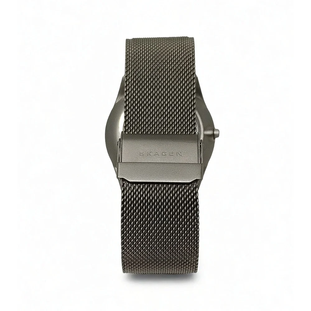 Minimalist Modern Skagen Melbye Titanium Mesh Strap Watch 40mm Dress Accessory